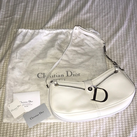 Christian Dior Handbags - Authentic Christian Dior white shoulder bag